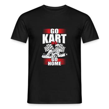 Kart Gokart Racing Rennsport Rennfahrer Geschenk - Männer T-Shirt - Schwarz - Vorne - AI Model Male 178 light (178cm)