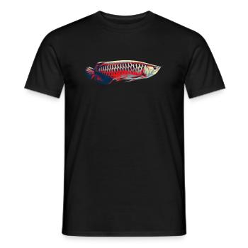Gardien de poisson monstre Arowana asiatique - T-shirt homme - noir - Devant - AI Model Male 178 light (178cm)