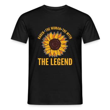 Karen - Men's T-Shirt - black - Front - AI Model Male 178 light (178cm)