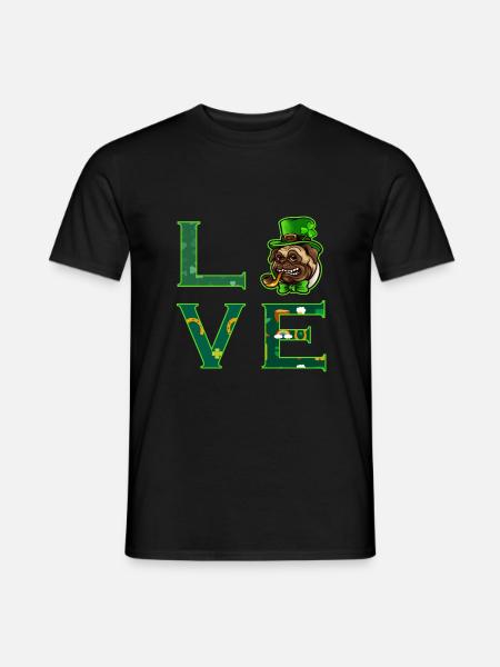 J'adore la Saint-Patrick - T-shirt homme - noir