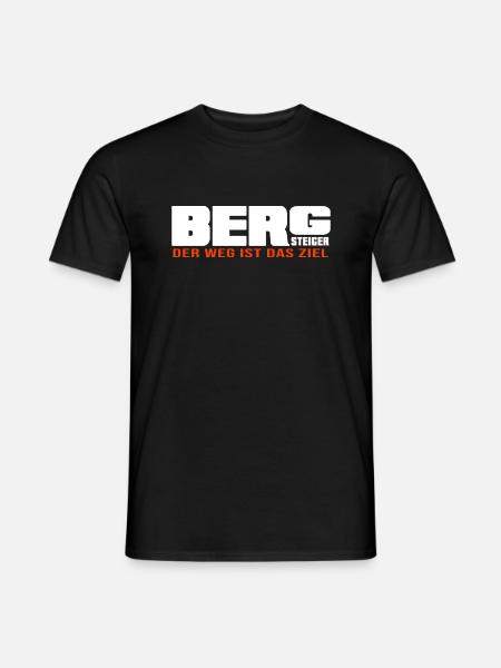 Bergsteiger Felsklettern Seilschaft Bergpfad - Männer T-Shirt - Schwarz