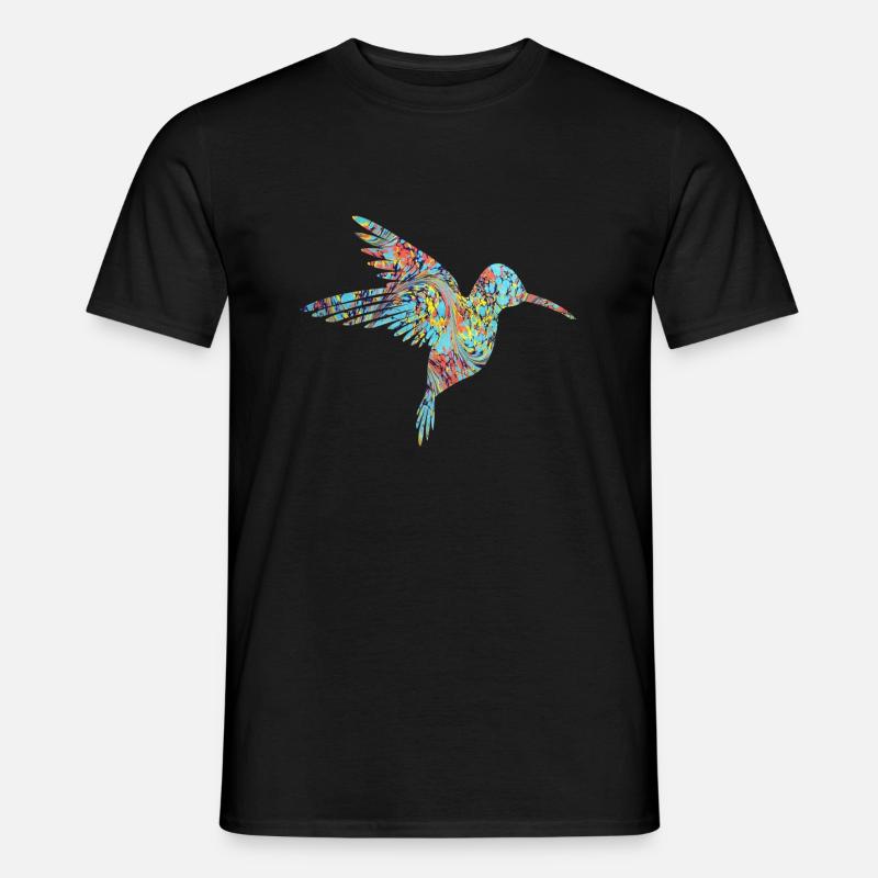 kolibri ebru 31 - Männer T-Shirt - Schwarz