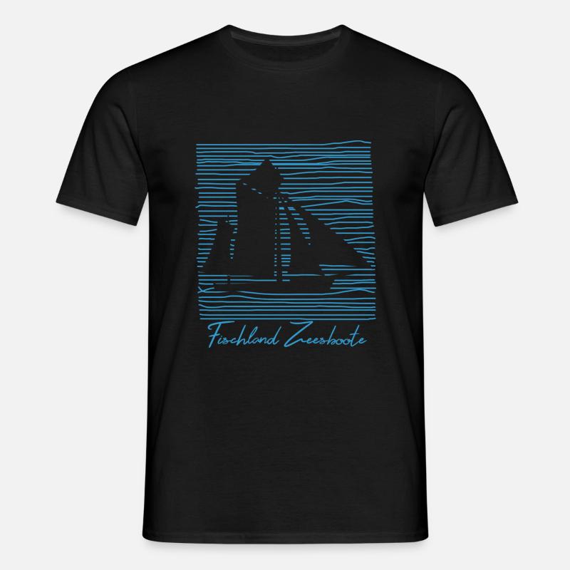 Zeesboote (Fischland-Darß-Zingst-Edition) - Männer T-Shirt - Schwarz