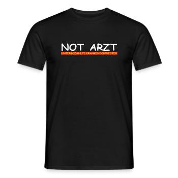 krankenschwester intensivpflege notaufnahme nurse - Männer T-Shirt - Schwarz - Vorne - AI Model Male 178 light (178cm)