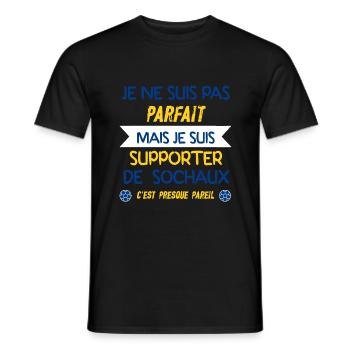 JE SUIS SUPPORTER DE SOCHAUX - T-shirt homme - noir - Devant - AI Model Male 178 light (178cm)