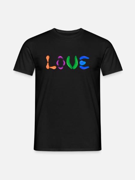 Boulderers bouldering climbing hall "Boulder-Love" - Men's T-Shirt - black