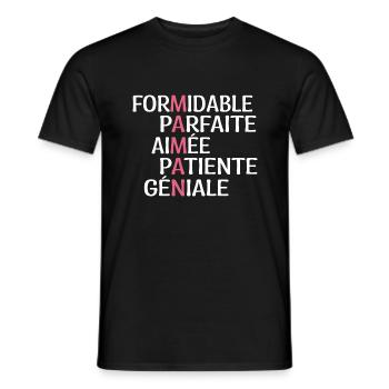Maman Formidable - Cadeau Maman - Meilleure Maman - T-shirt homme - noir - Devant - AI Model Male 178 light (178cm)