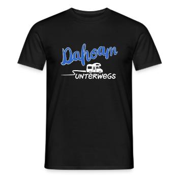 Unterwegs dahoam Wohnmobil - Männer T-Shirt - Schwarz - Vorne - AI Model Male 178 light (178cm)