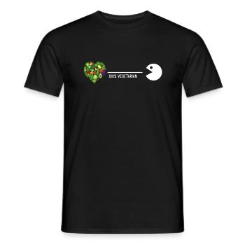Végétarien Bio Vitamines Végétariennes Aliments sains - T-shirt homme - noir - Devant - AI Model Male 178 light (178cm)