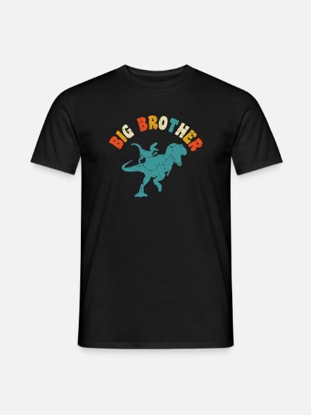 Beförderung zum Big Brother Dinosaurier Geschenk, Big Brother - Männer T-Shirt - Schwarz