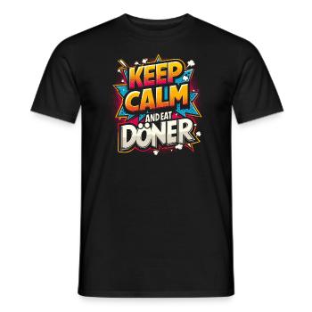 Doner Kebab Saying - Men's T-Shirt - black - Front - AI Model Male 178 light (178cm)