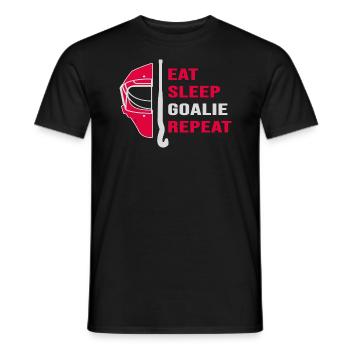 Hockey Feldhockey-Torwart HockeyGoalie Hockeysport - Männer T-Shirt - Schwarz - Vorne - AI Model Male 178 light (178cm)