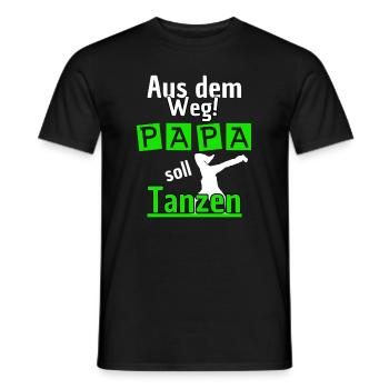 Cours de danse de rue Foxtrot - Dad Should Dance - T-shirt homme - noir - Devant - AI Model Male 178 light (178cm)