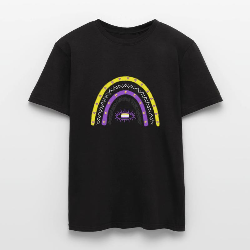 LGBTQ Nonbinary Regenbogen Nonbinary Pride Männer T-Shirt