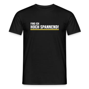 elektriker watt volt hochspannung elektromonteur - Männer T-Shirt - Schwarz - Vorne - AI Model Male 178 light (178cm)