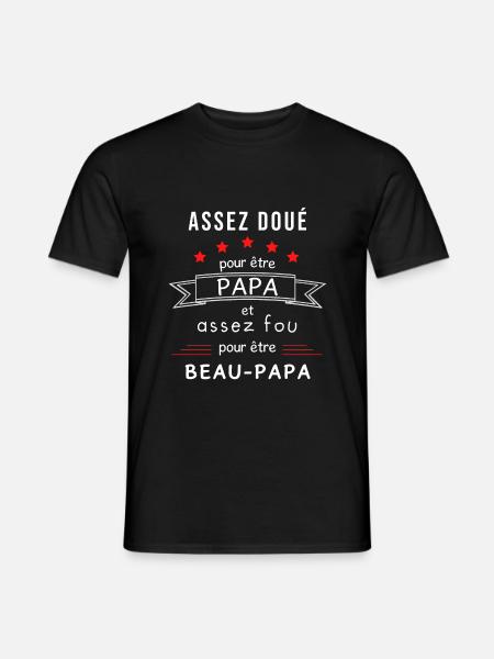 Cadeau beau papa - T-shirt homme - noir