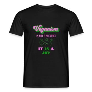 Vegan vegan vegan - Men's T-Shirt - black - Front - AI Model Male 178 light (178cm)