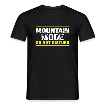 Mountain Hiking Alpinist Mountain Hiking Mountain - Men's T-Shirt - black - Front - AI Model Male 178 light (178cm)