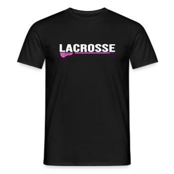 Lacrosse Lacrosse Racket Lacrosse Joueur - T-shirt homme - noir - Devant - AI Model Male 178 light (178cm)