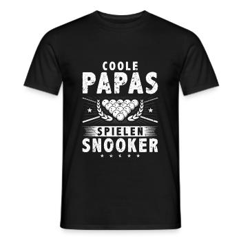 Coole Papas Spielen Snooker - Männer T-Shirt - Schwarz - Vorne - AI Model Male 178 light (178cm)