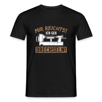 Drechseln Drehen - Männer T-Shirt - Schwarz - Vorne - AI Model Male 178 light (178cm)