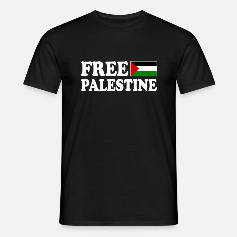 Free palestine - Männer T-Shirt - Schwarz