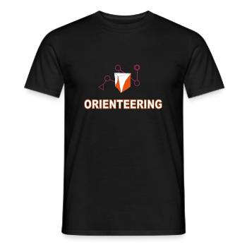 orientation - Men's T-Shirt - black - Front - AI Model Male 178 light (178cm)