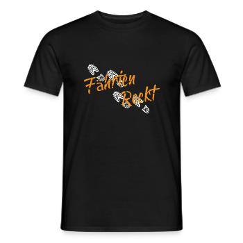 Les pistes de chien recherchent des sports de chien - T-shirt homme - noir - Devant - AI Model Male 178 light (178cm)