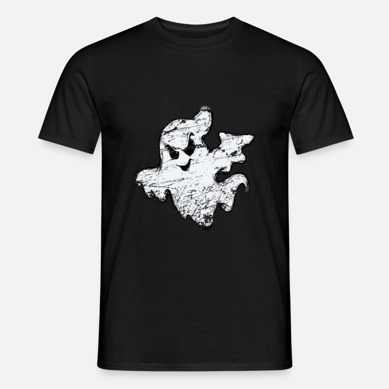 Halloween Geist Gespenst Boo Gruselig Geschenk - Männer T-Shirt - Schwarz