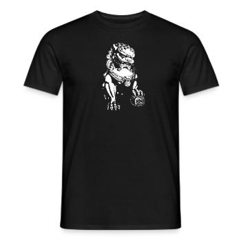 SHISHI Shi Shi Japanese Temple Shrine - Men's T-Shirt - black - Front - AI Model Male 178 light (178cm)