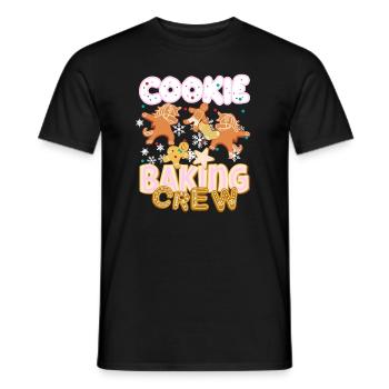Cookie Baking Crew, the cookie baker team - Men's T-Shirt - black - Front - AI Model Male 178 light (178cm)