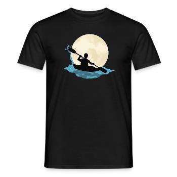 Kayak Canoe Funny River Boats Paddle Rafting Lake - Men's T-Shirt - black - Front - AI Model Male 178 light (178cm)