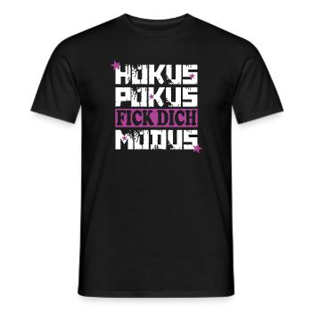Hokus Pokus Fick Dich Modus Sarkasmus Geschenk - Männer T-Shirt - Schwarz - Vorne - AI Model Male 178 light (178cm)