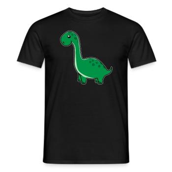 Petit dinosaure mignon pour les amoureux des animaux - T-shirt homme - noir - Devant - AI Model Male 178 light (178cm)