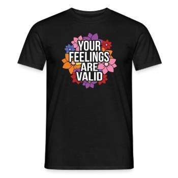Vos sentiments Sont importants Santé mentale - T-shirt homme - noir - Devant - AI Model Male 178 light (178cm)