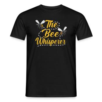 The Bee Whisperer Fun Pun For Beekeepers - Men's T-Shirt - black - Front - AI Model Male 178 light (178cm)