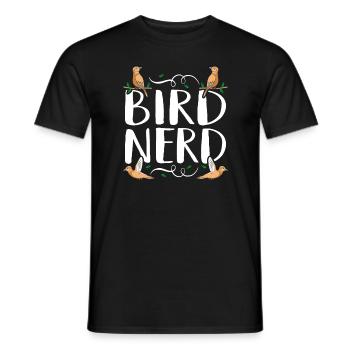 Cadeau de Nerd bird pour Bird Day ! - T-shirt homme - noir - Devant - AI Model Male 178 light (178cm)