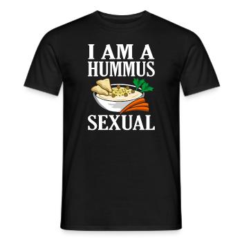 Je suis houmous amants houmous drôles houmous - T-shirt homme - noir - Devant - AI Model Male 178 light (178cm)