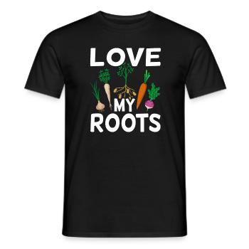 Amour Mes Racines Jardinier amusant Amusement - T-shirt homme - noir - Devant - AI Model Male 178 light (178cm)