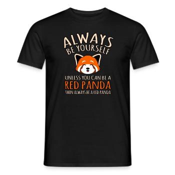 Soyez toujours un panda roux mignon - T-shirt homme - noir - Devant - AI Model Male 178 light (178cm)