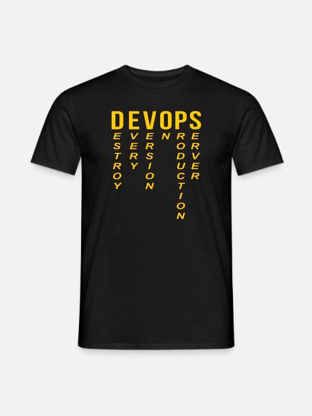 Devops Definition Technischer Computer - Männer T-Shirt - Schwarz