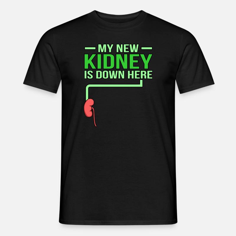 Nyrerne er hernede. - Mænd T-shirt - sort