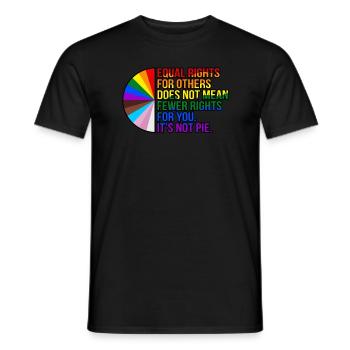 Gleiche Rechte Für Andere Gay Lgbtq Pride Month - Männer T-Shirt - Schwarz - Vorne - AI Model Male 178 light (178cm)