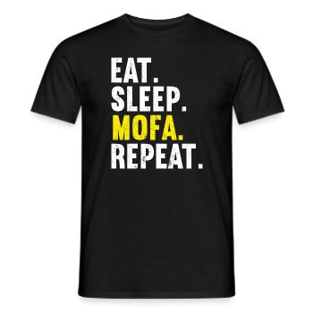 Mofa Mofas Moped Zweirad Mofafahrer Rollerfahrer - Männer T-Shirt - Schwarz - Vorne - AI Model Male 178 light (178cm)
