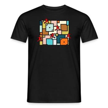 parkour traceur freerun cityparkour jump-art - Männer T-Shirt - Schwarz - Vorne - AI Model Male 178 light (178cm)