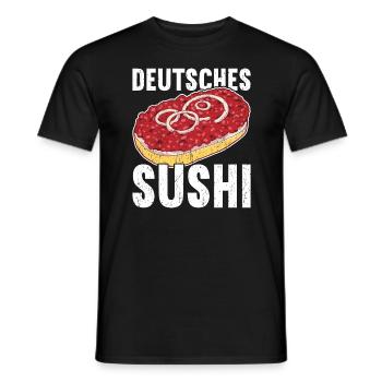Mettbrötchen - Männer T-Shirt - Schwarz - Vorne - AI Model Male 178 light (178cm)