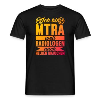 MTRA Röntgen Radiologie Radiologe MTA - Männer T-Shirt - Schwarz - Vorne - AI Model Male 178 light (178cm)