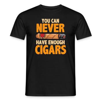 Zigarre - Männer T-Shirt - Schwarz - Vorne - AI Model Male 178 light (178cm)