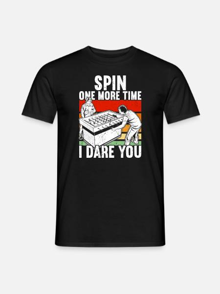 Tischfußball - Männer T-Shirt - Schwarz