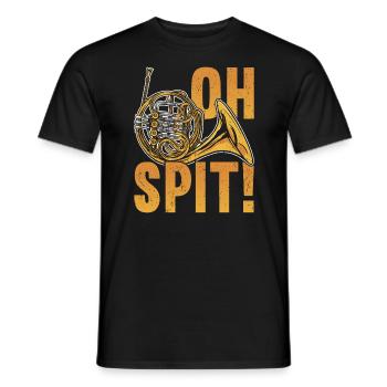 Waldhorn Brass Marching Band - Männer T-Shirt - Schwarz - Vorne - AI Model Male 178 light (178cm)